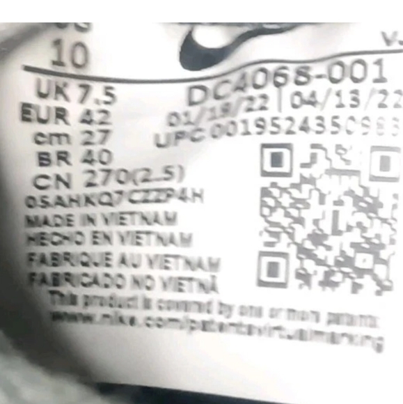 Nike Air Max Dawn Shoes Women's Size 10 Sneakers Black Summit White - Picture 6 of 8